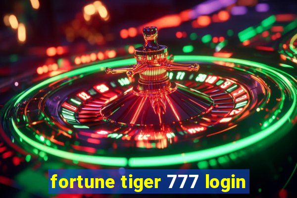 fortune tiger 777 login